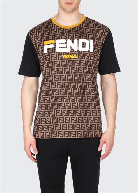 fendi news print shirt|Fendi graphic tees.